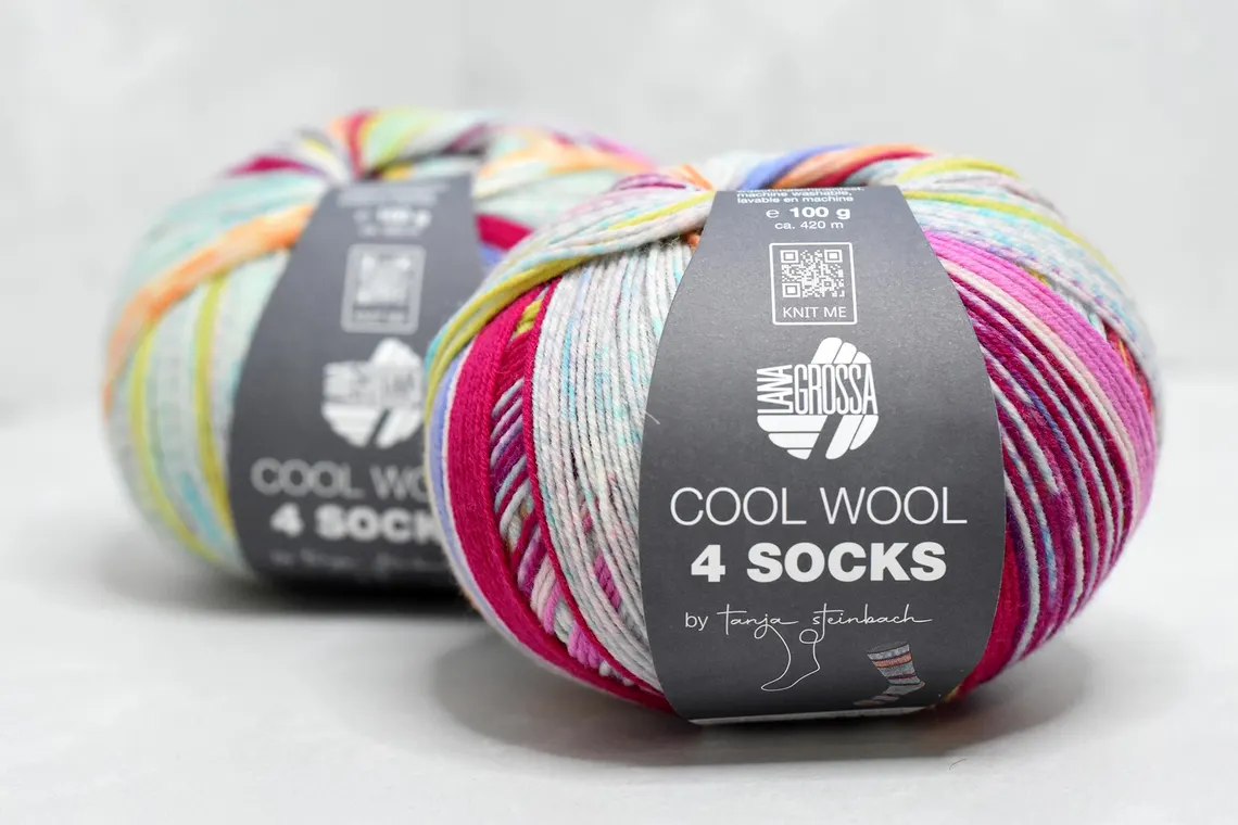 Lana Grossa Cool Wool 4 Socks by Tanja Steinnach