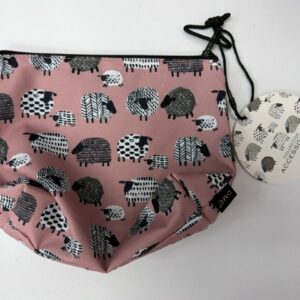 DMC Sheep Bag with Zip Pink