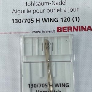 Bernina Needle - Hemstitch 130/705 H WING 120 - 1 Needle Pack