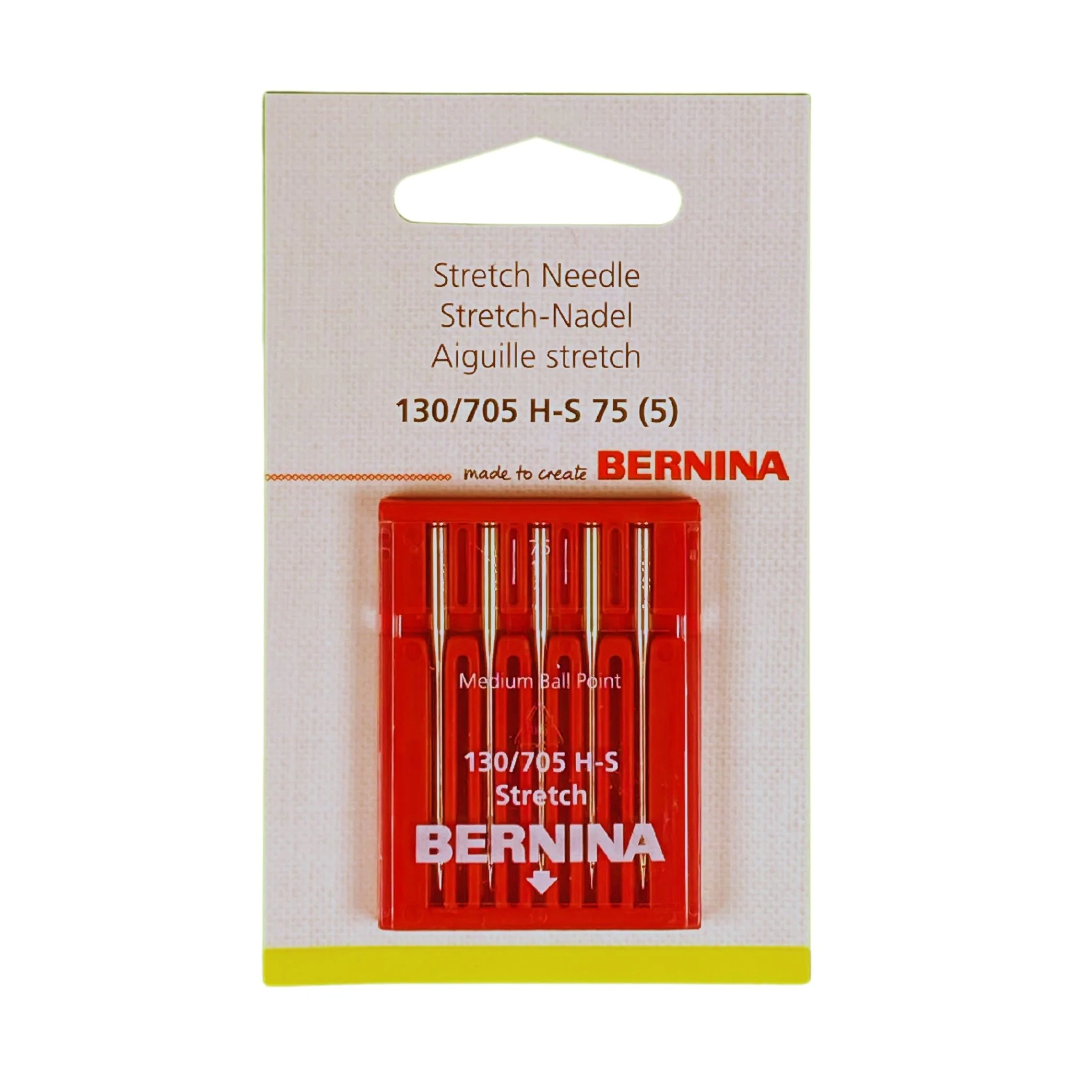 Bernina Needle - Stretch 130/705 H-S 75 - 5 Needle Pack