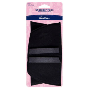 Hemline Shoulder Pads 13mm Black