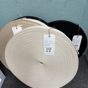 100% Cotton Webbing 38mm Natural