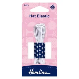 Hat Elastic 4mts White