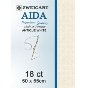 Zweigart Fat Quarter 18ct Aida Antique White 50x55cm