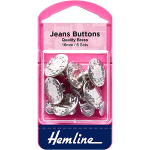 Jean Buttons 16mm Nickel