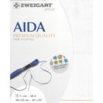 Zweighart Precut Aida 18ct 48x53cm Antique White