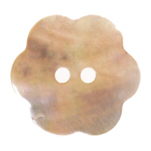 Hemline Shell Flower Natural 15mm
